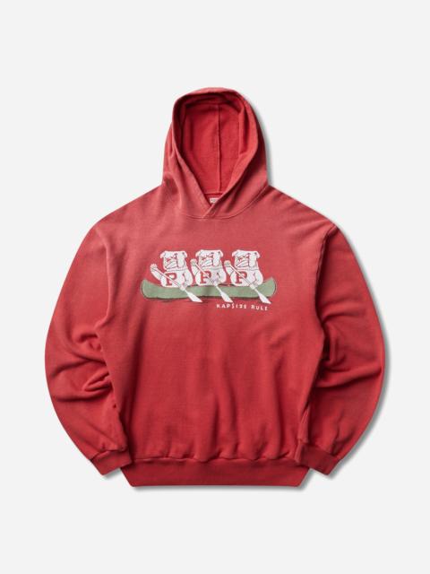 Kapital Men's SWT Knit Hoodie ("P" Bulldog) Red