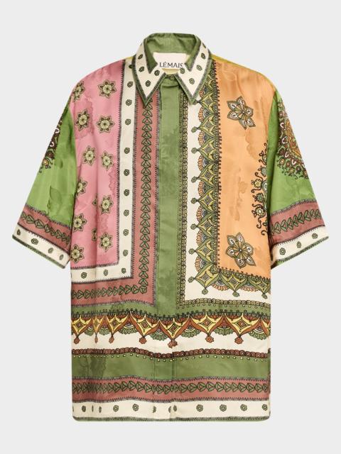ALÉMAIS Contina Floral-Print Viscose Shirt