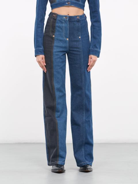 Moschino Denim Patchwork Jeans