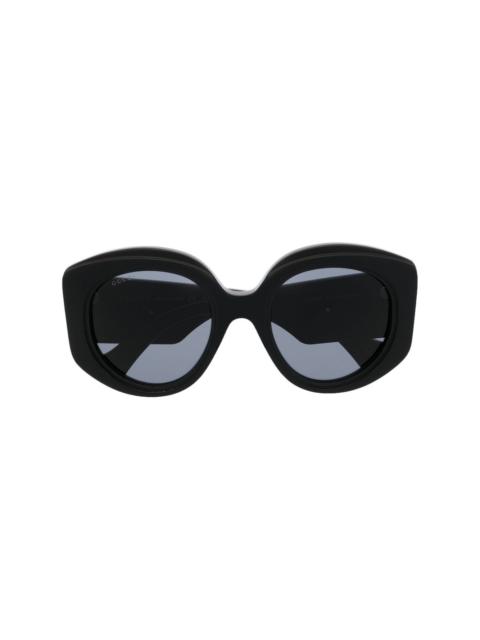 GUCCI Interlocking-G round-frame sunglasses