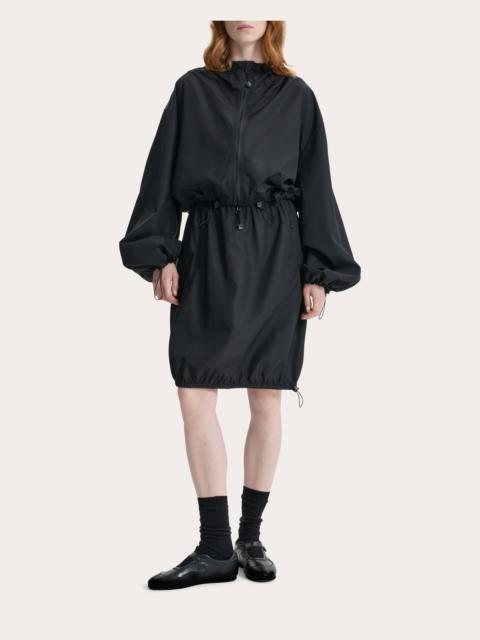CECILIE BAHNSEN Aisha Recycled Faille Hooded Blouson Jacket