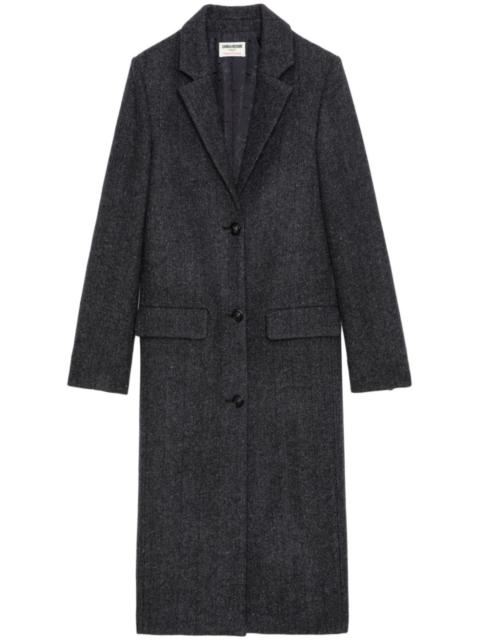 Zadig & Voltaire wool-blend single-breasted coat