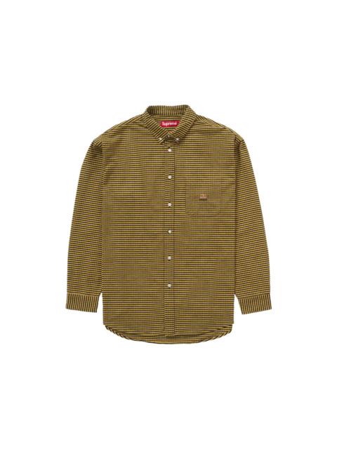 Supreme Supreme Loose Fit Flannel Oxford Shirt Yellow Plaid