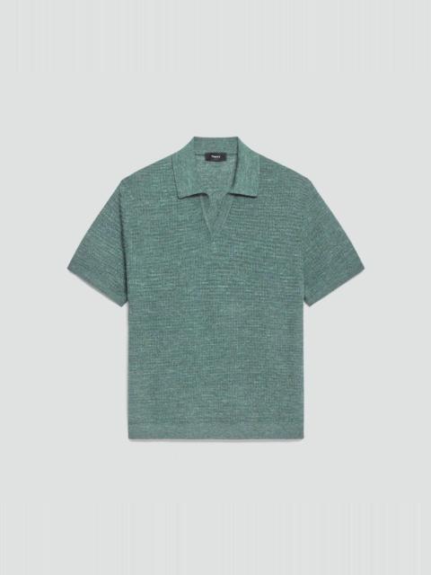 Theory Brenan Polo Shirt in Pacific Linen