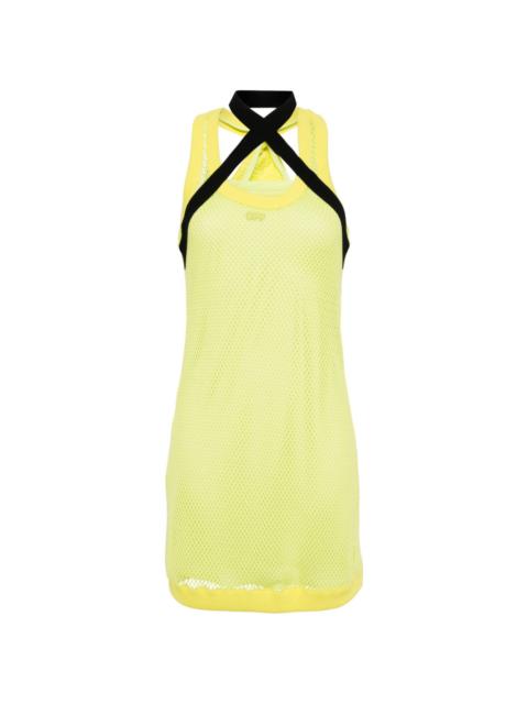 Off-White openwork sleeveless dress