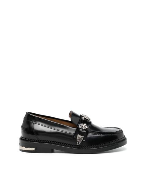 TOGA PULLA round-toe leather loafers