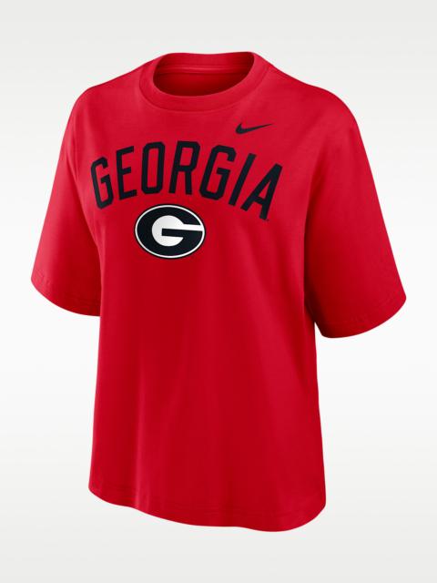 Nike Georgia Arch Over Logo Boxy Women's Nike College T-Shirt