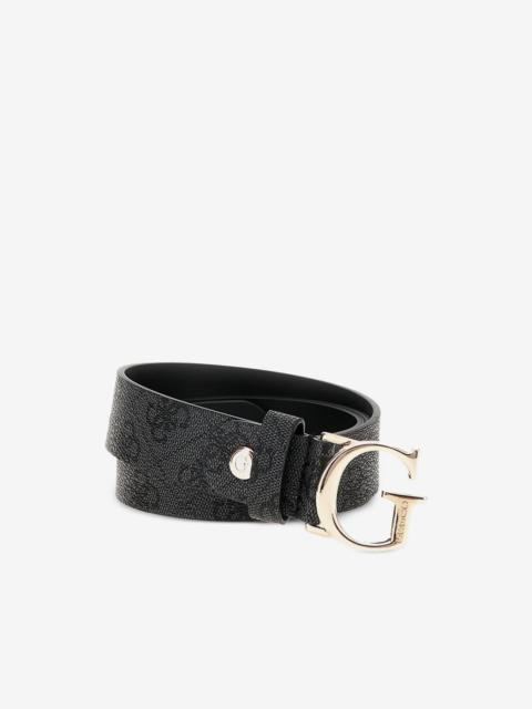 GUESS USA black logo Emera adjustable belt