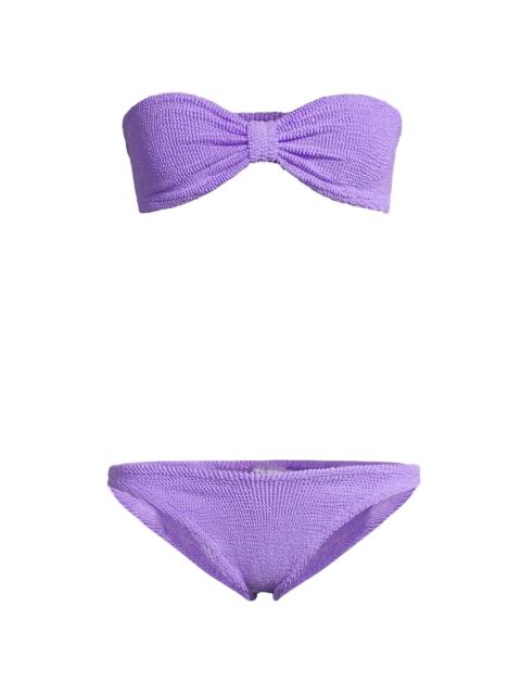 Hunza G Women's Jean Bow Two-Piece Bikini Set - Lilac