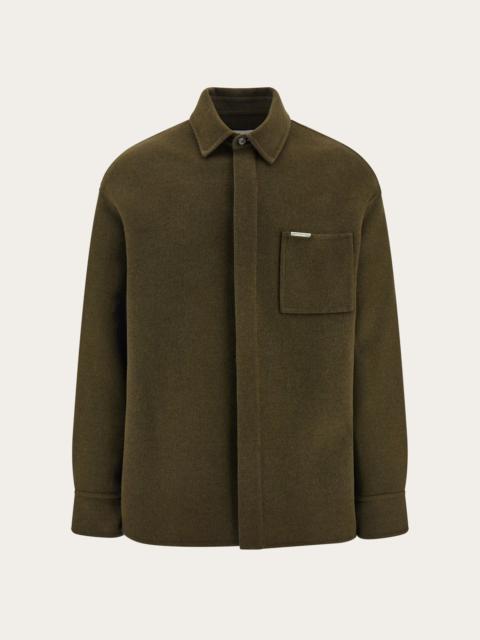 FERRAGAMO Cashmere blend over shirt