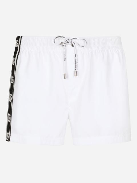 Dolce & Gabbana Short swim trunks with DG logo band