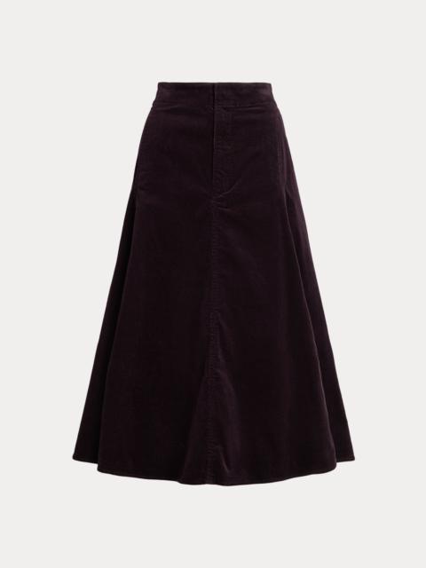 Polo Ralph Lauren Corduroy A-Line Midi Skirt