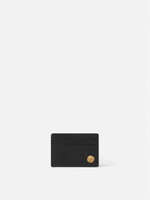 Grainy Leather TB Money Clip Wallet in Black - Men