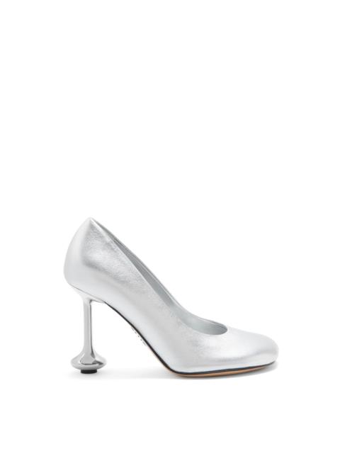Loewe Toy pump in laminated lambskin