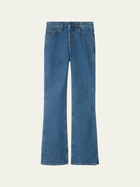 Burberry Mid-Rise Bootcut-Leg Jeans