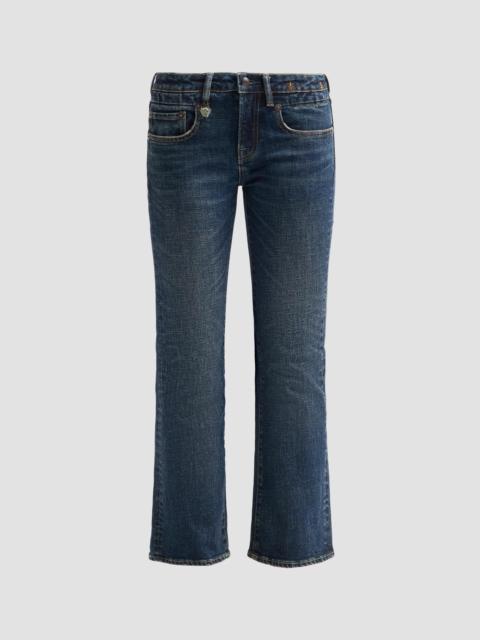R13 Women's Boy Kick-Flare Jeans - Hoyt Blue Stretch