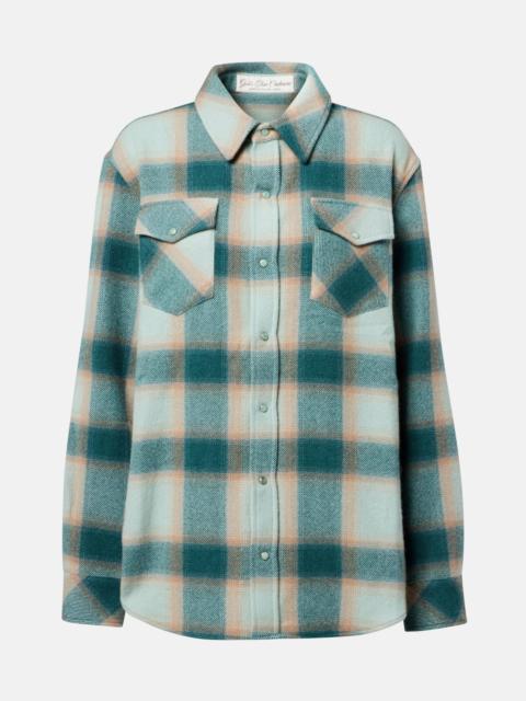 God’s True Cashmere Checked cashmere overshirt