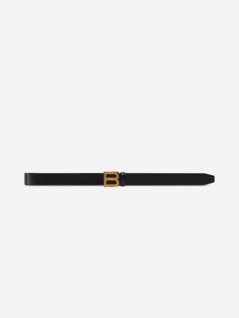 BALENCIAGA Men's Hourglass Large Belt in Black