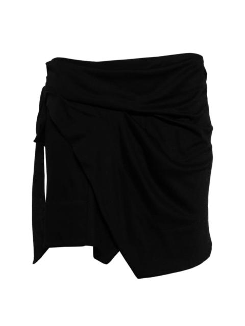 Berenice cotton wrap miniskirt