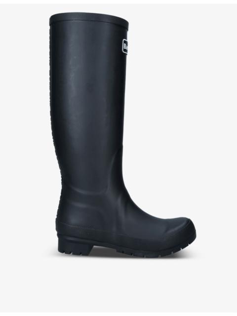 Barbour Abbey logo-patch rubber wellington boots