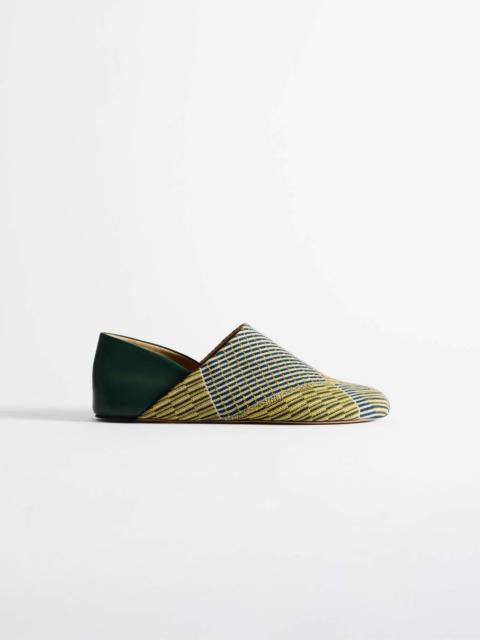 JW Anderson MENS SLIPPER MULES IN YELLOW & MULTI