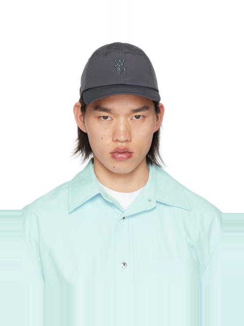 Wooyoungmi Gray Eye Patch Ball Cap