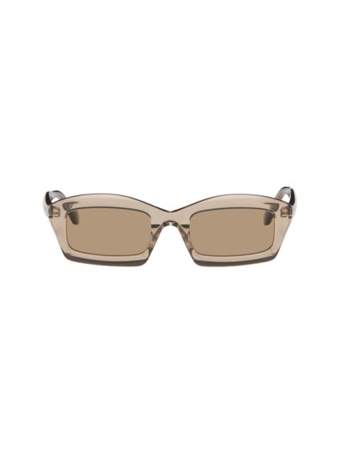 Alaïa Brown Rectangular Sunglasses