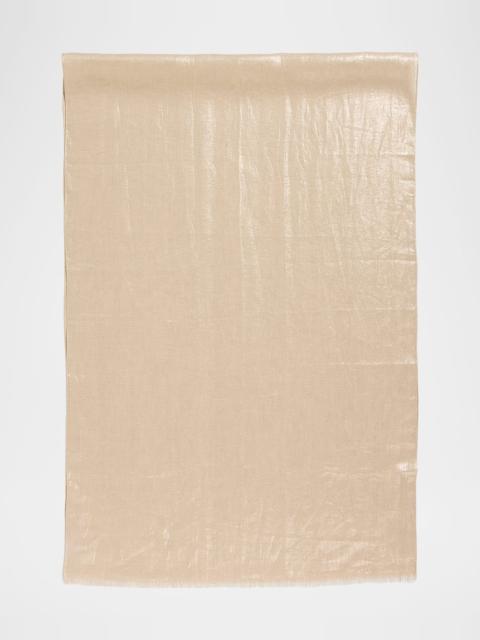 Brunello Cucinelli Linen Lurex Linen Scarf