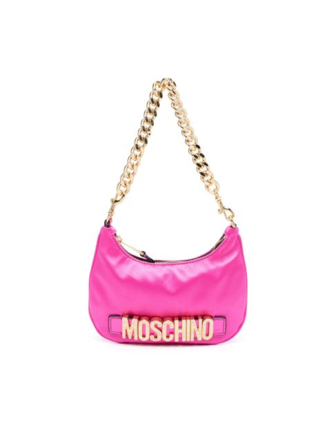 Moschino logo-plaque shoulder bag