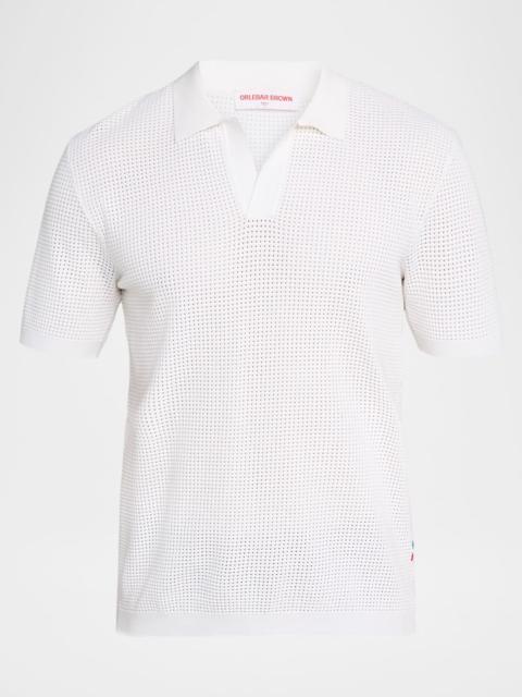 ORLEBAR BROWN Men's Roddy Mesh Stitch Polo Shirt