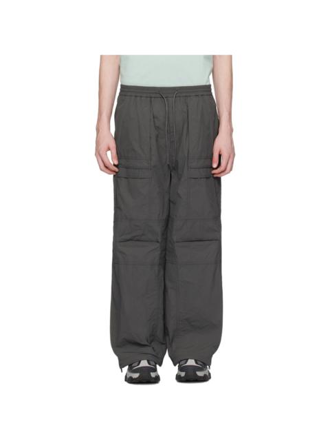 Gray Layered Cargo Pants