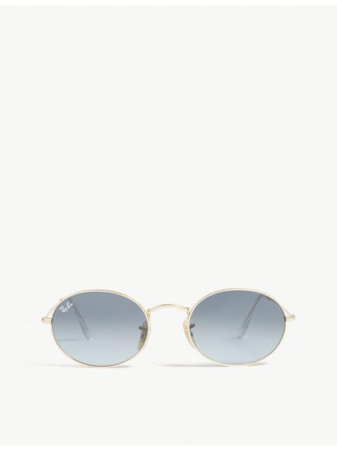 Ray-Ban RB3547 metal oval-frame sunglasses