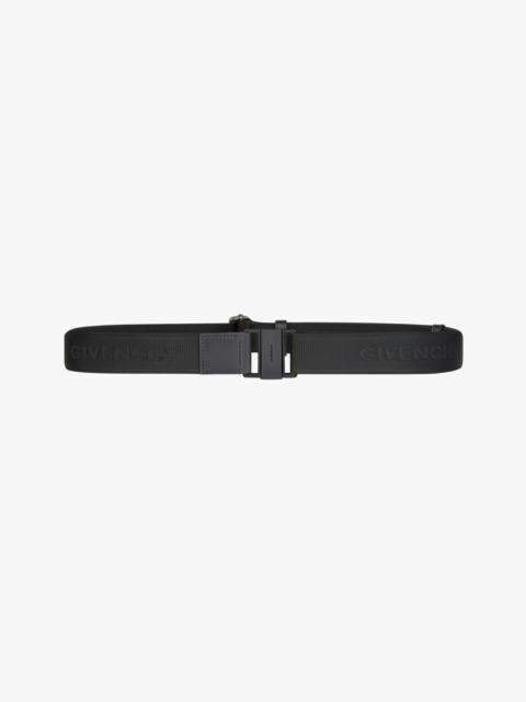 Givenchy BELT IN CANVAS AND LEATHER WITH 4G CLASP