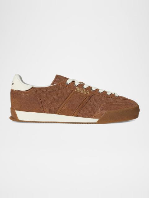 Ralph Lauren Men's Perforated Suede Low-Top Sneakers