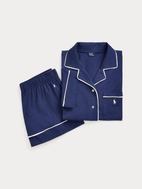 Polo Ralph Lauren Piped Jersey Short-Sleeve Pajama Set
