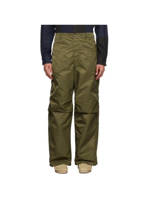 Green Pleated Trousers