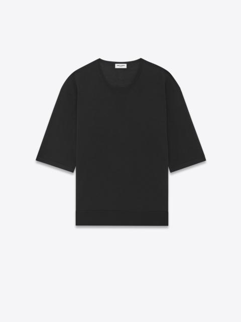 SAINT LAURENT top in cashmere, wool and silk