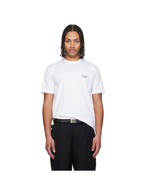 Comme des Garçons Homme White Logo T-shirt