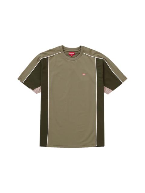 Supreme Mesh Panel S/S Top Light Olive