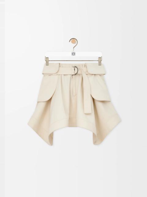 Loewe Cargo skirt in cotton and silk