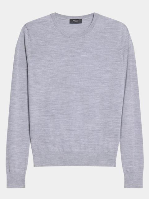 Theory Regal Merino Wool Knit Crewneck Top