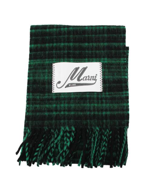 Marni Marni Check-pattern Fringed Scarf