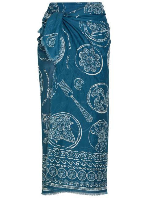 ALÉMAIS Alemais Lucky Printed Cotton Pareo