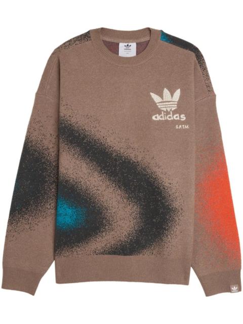 adidas x SFTM abstract-print sweatshirt