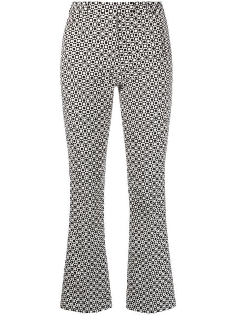 'S Max Mara geometric-jacquard tailored trousers