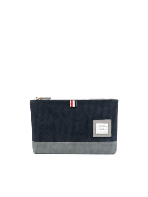 Thom Browne logo patch wallet