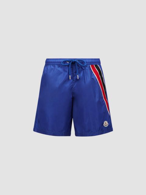 Moncler Tricolor Trim Swim Shorts