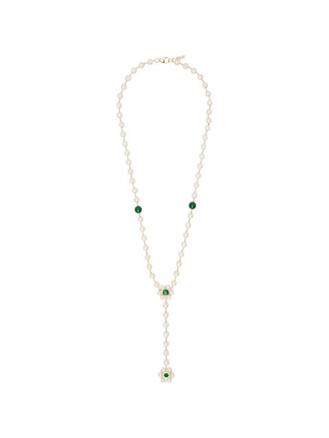 VEERT 'The Macro Flower Pearl Rosary' Necklace
