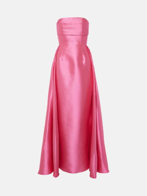 SOLACE LONDON Tiffany strapless maxi dress