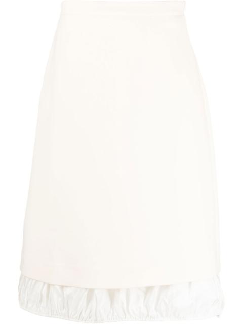 TORY BURCH double-faced wool midi skirt